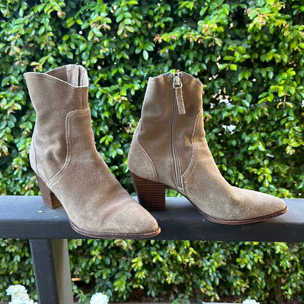 Zara faux Suede ankle boots (size 39)